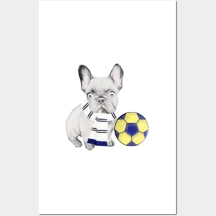 French Bulldog Football Supporter Posters and Art